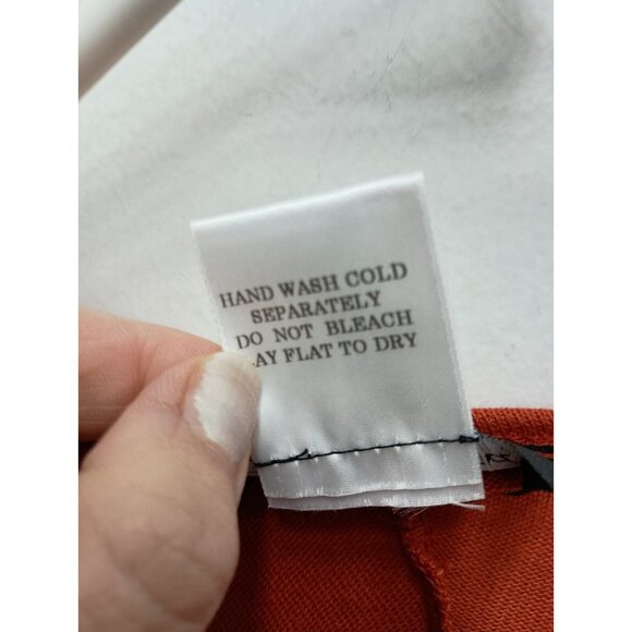 Slinky Brand Womens Cardigan Size 2X Orange Dolman Open Front Oversized BOHO - Picture 4 of 8